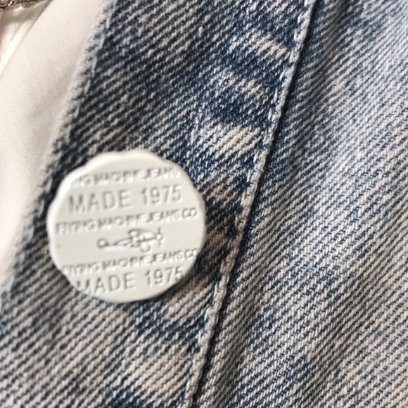 Langege flying machine 🌹stunning blue jeans jacket coat New York fashion week - Picture 4 of 13